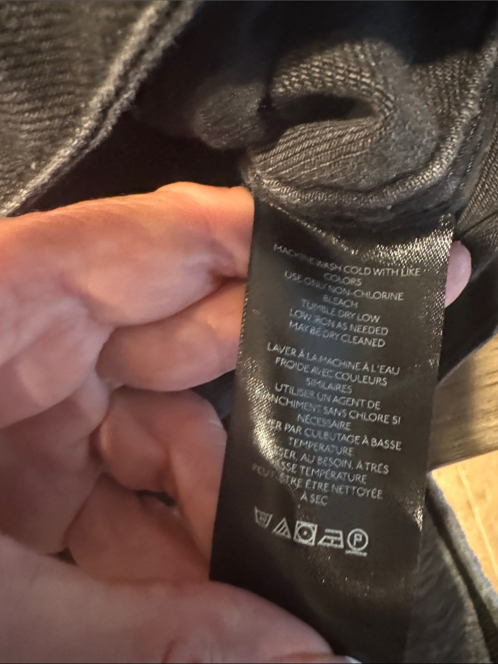 Free People Oversized Washed Black Jean Jacket - Picture 4 of 6